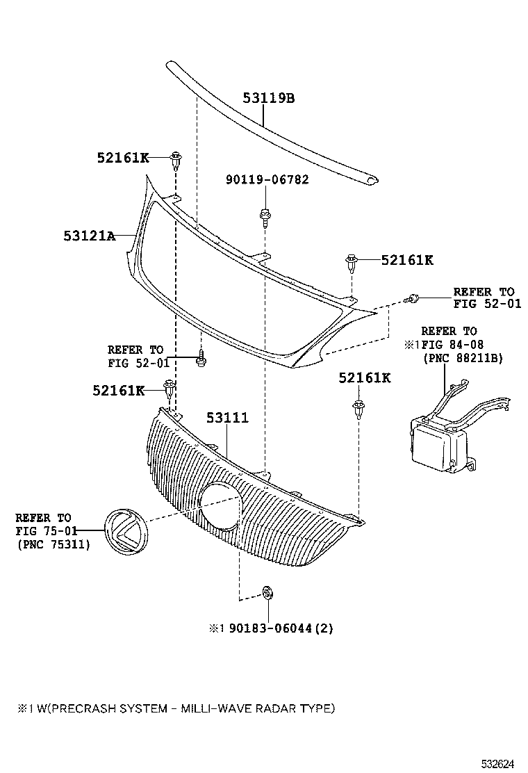  GS30 35 43 460 |  RADIATOR GRILLE