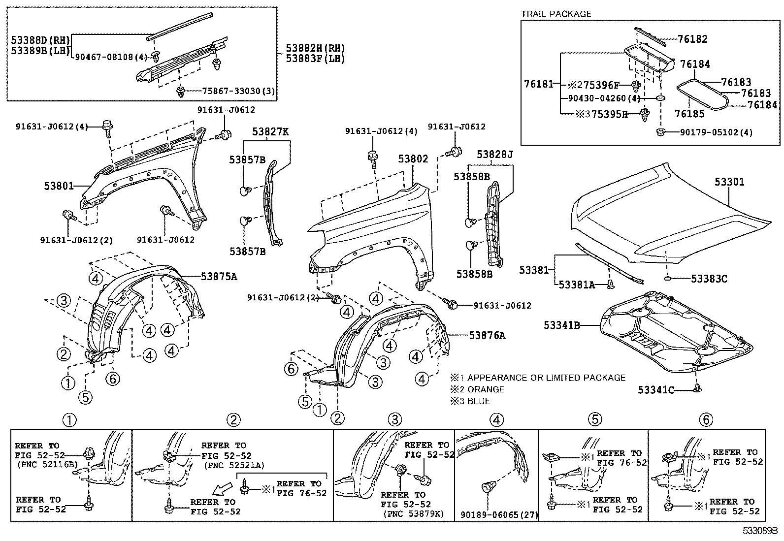  4RUNNER |  HOOD FRONT FENDER