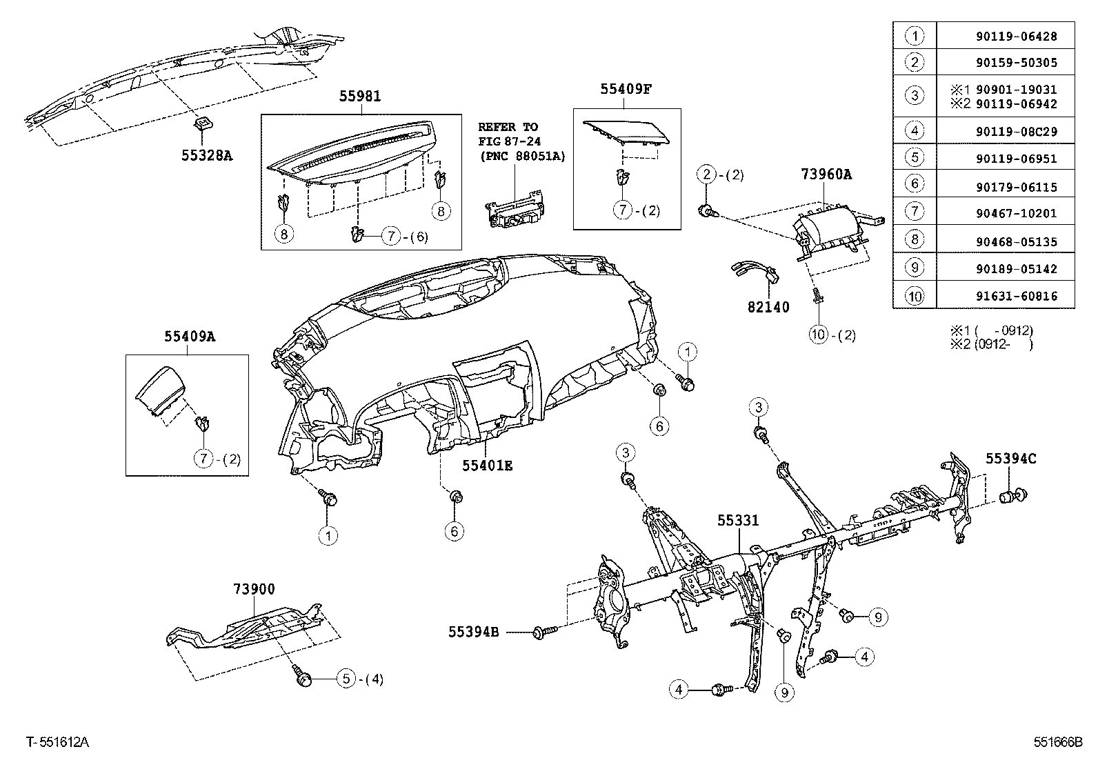  CAMRY HV JPP |  INSTRUMENT PANEL GLOVE COMPARTMENT