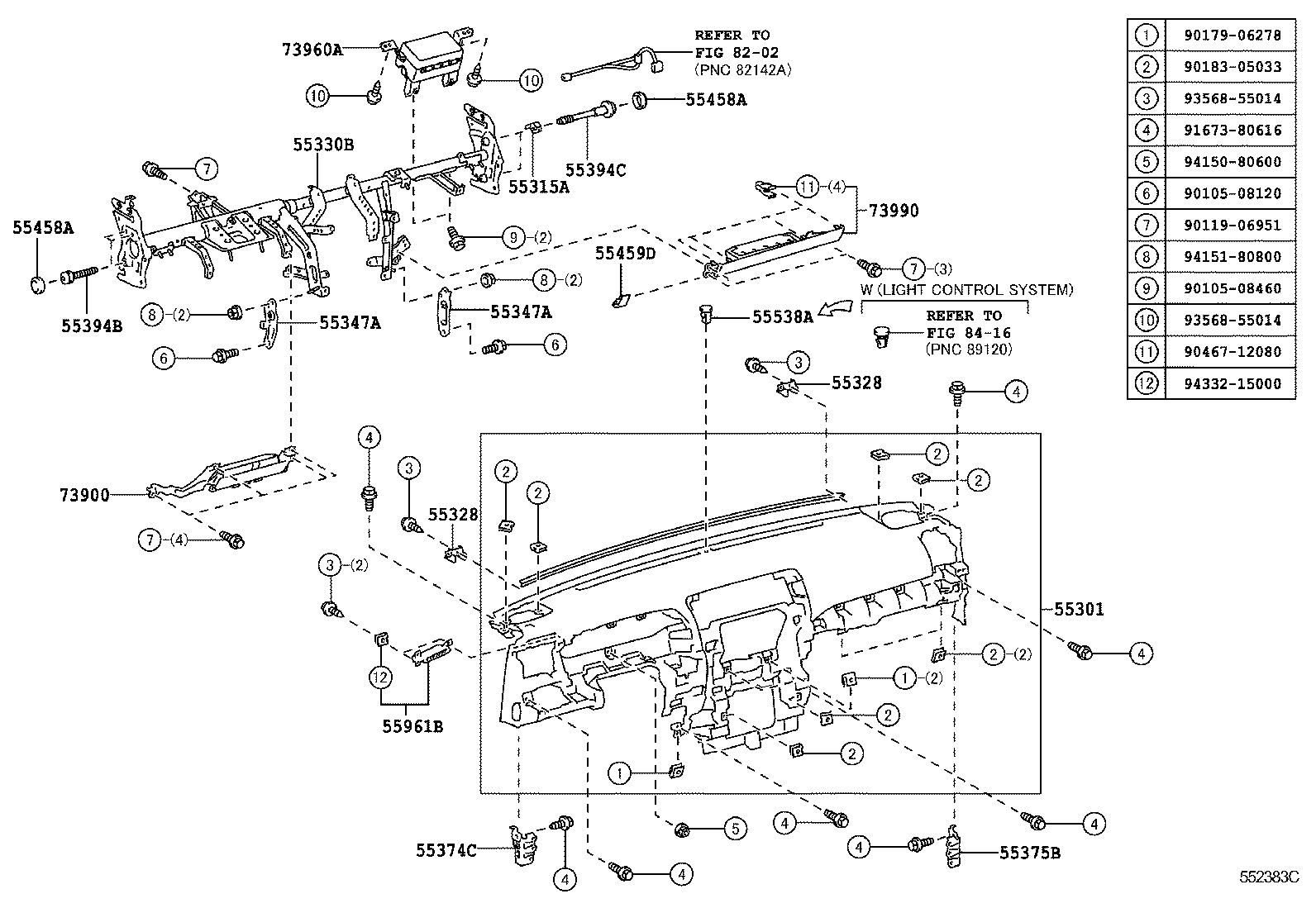  4RUNNER |  INSTRUMENT PANEL GLOVE COMPARTMENT