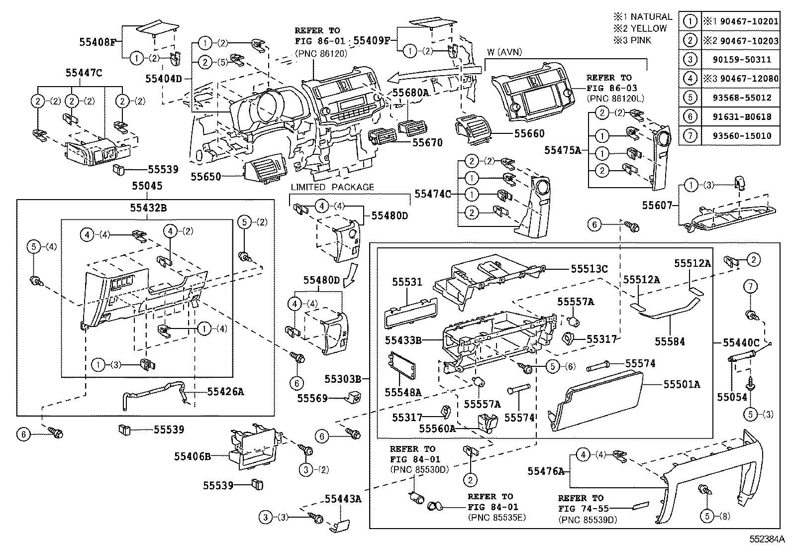  4RUNNER |  INSTRUMENT PANEL GLOVE COMPARTMENT