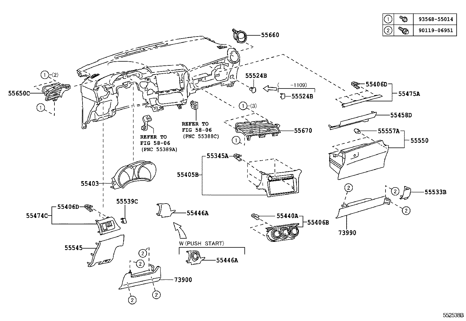  SCION TC |  INSTRUMENT PANEL GLOVE COMPARTMENT
