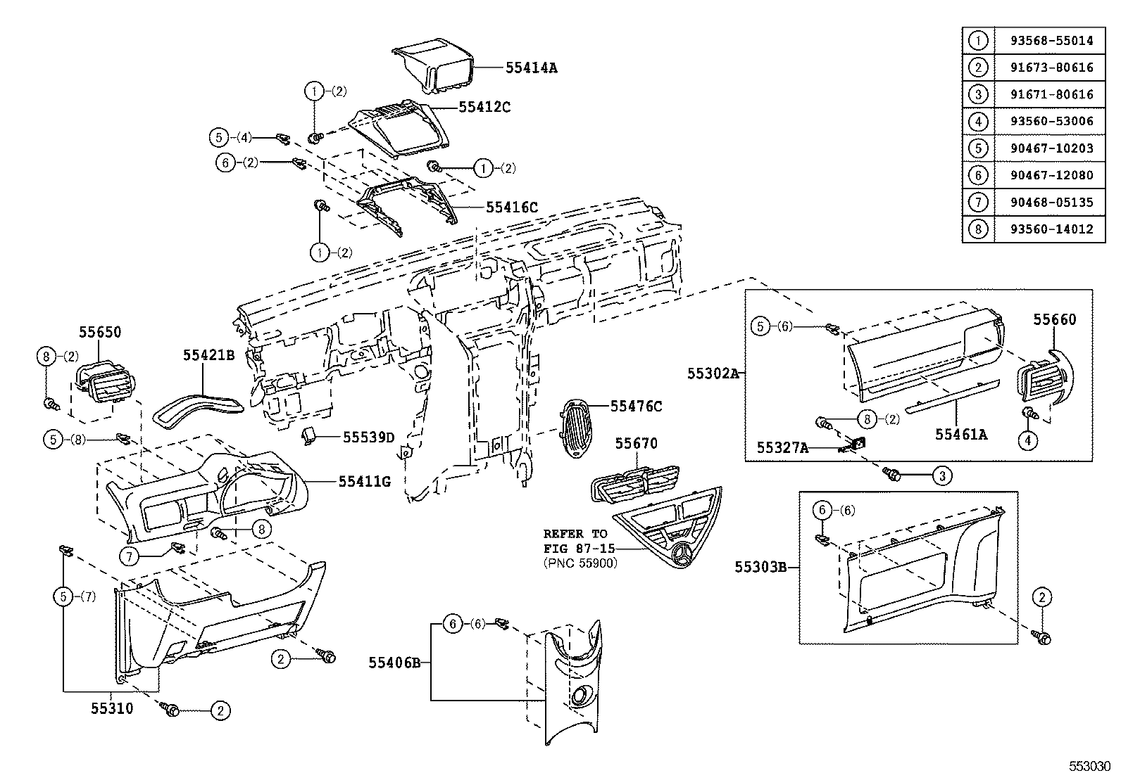  SCION IQ EV |  INSTRUMENT PANEL GLOVE COMPARTMENT