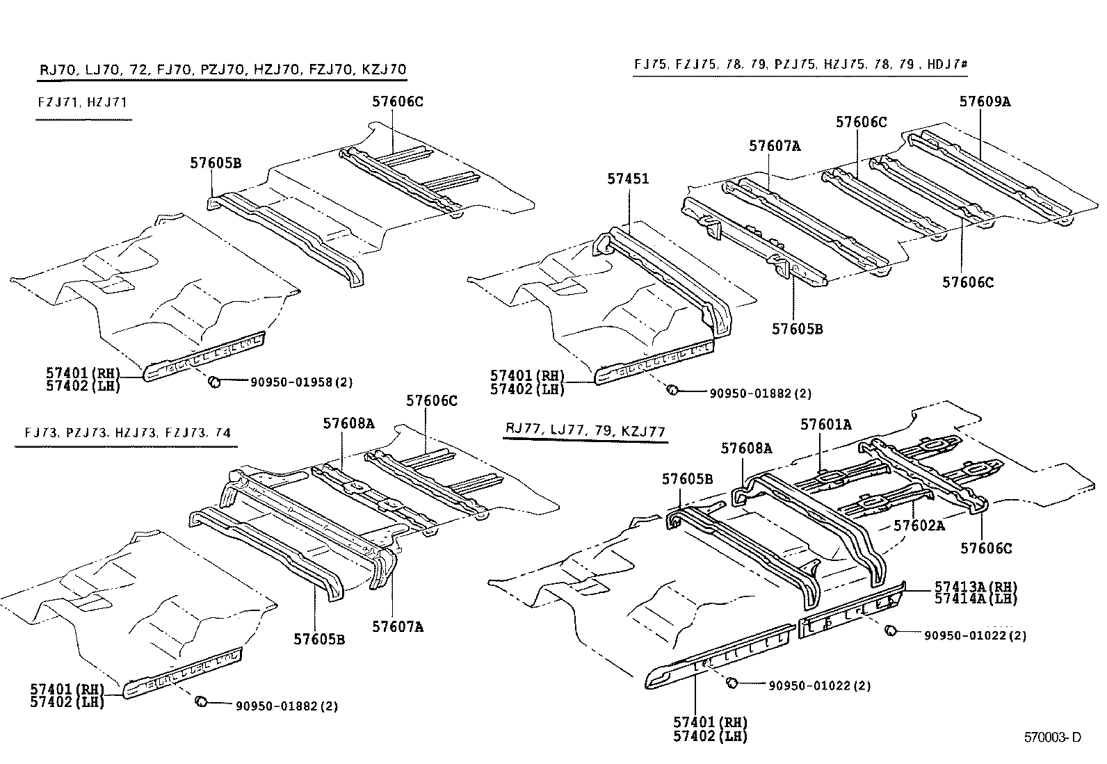  LAND CRUISER 70 |  FLOOR MEMBER