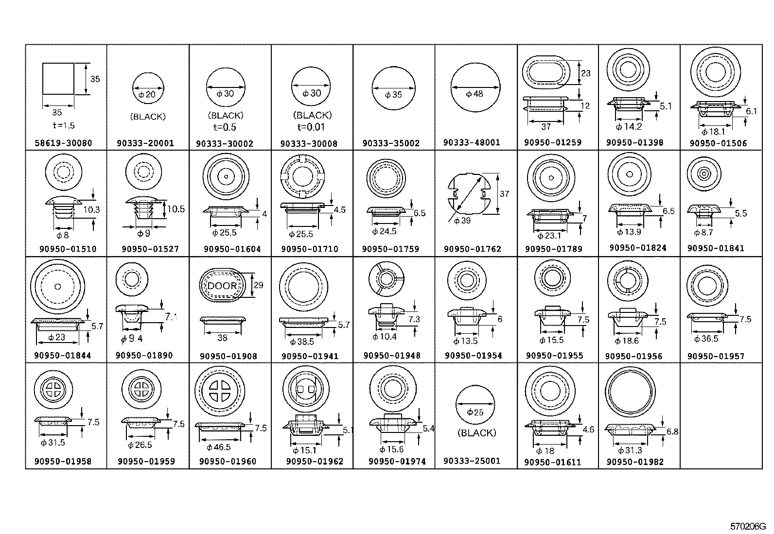  IS250 350 |  HOLE PLUG