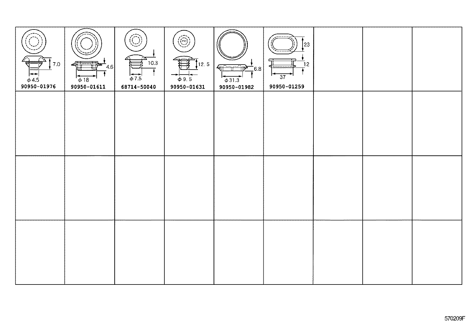  GS30 35 43 460 |  HOLE PLUG