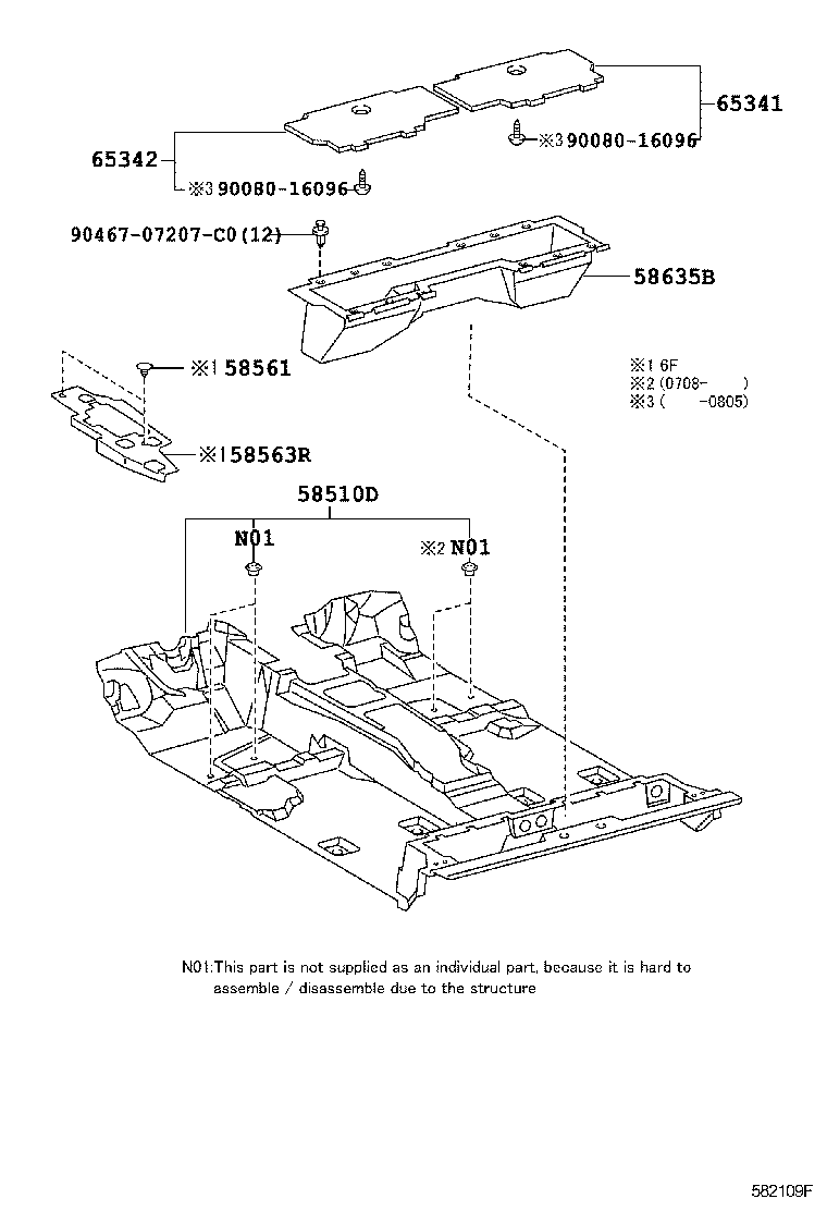  TACOMA |  FLOOR MAT SILENCER PAD