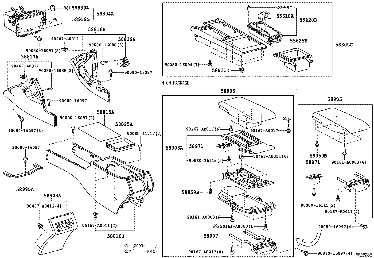  CAMRY HV NAP |  CONSOLE BOX BRACKET