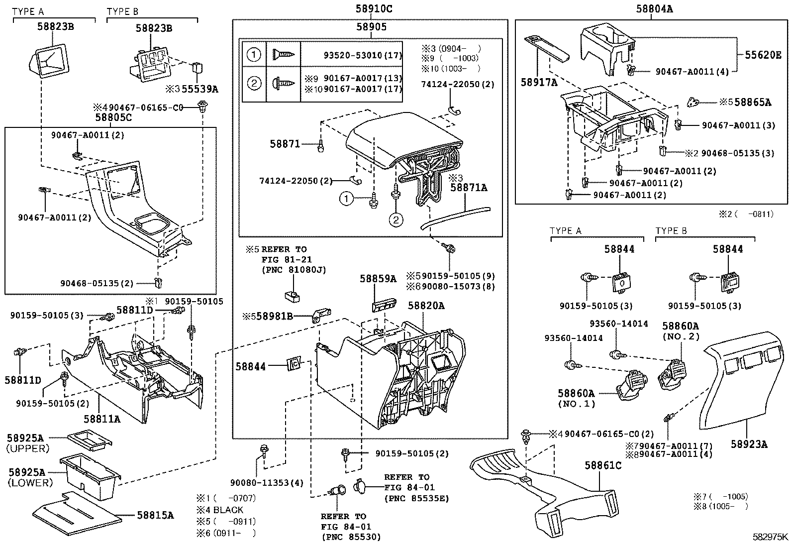  TUNDRA |  CONSOLE BOX BRACKET