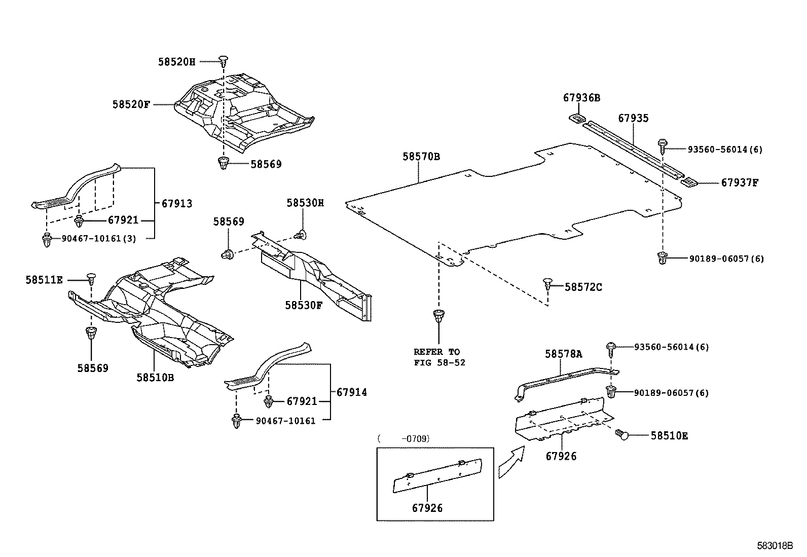  HIACE |  FLOOR MAT SILENCER PAD
