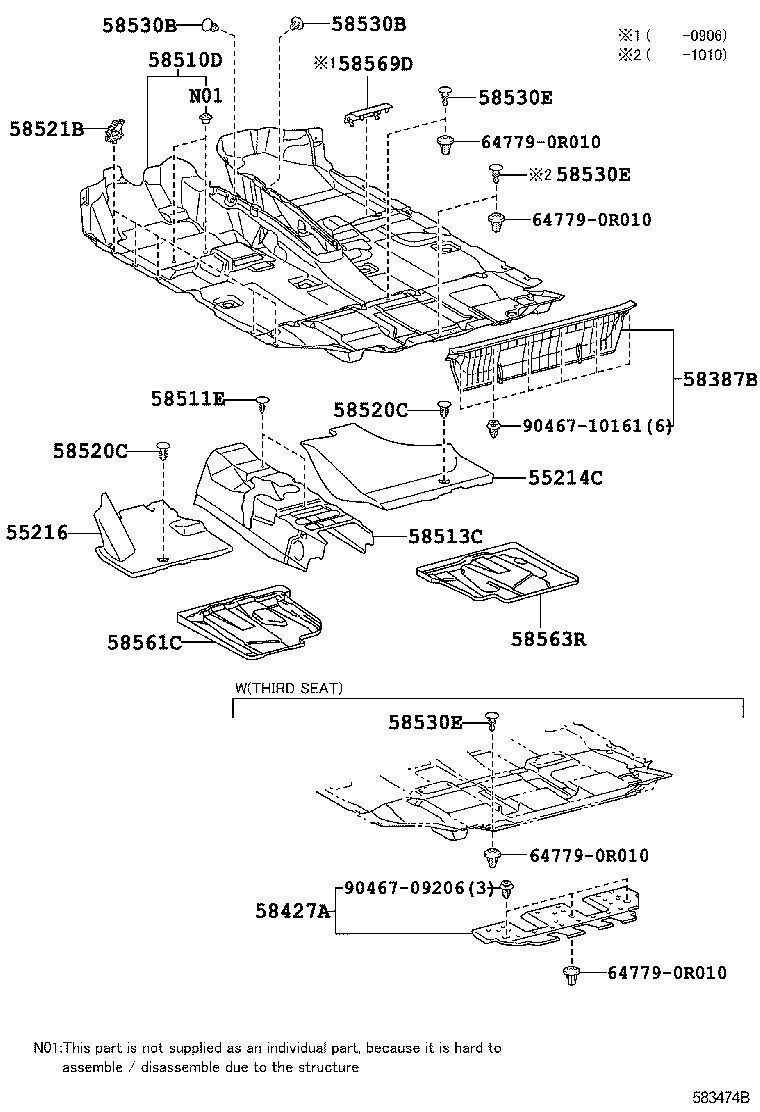  RAV4 NAP |  FLOOR MAT SILENCER PAD