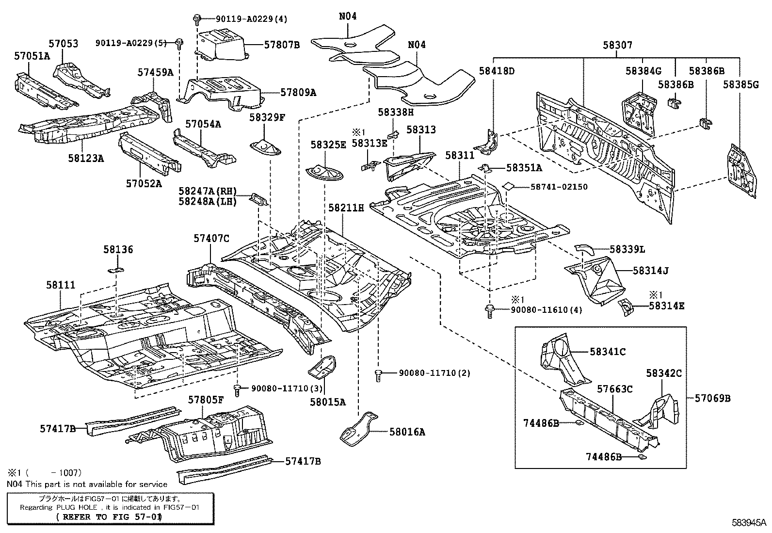  MATRIX |  FLOOR PAN LOWER BACK PANEL