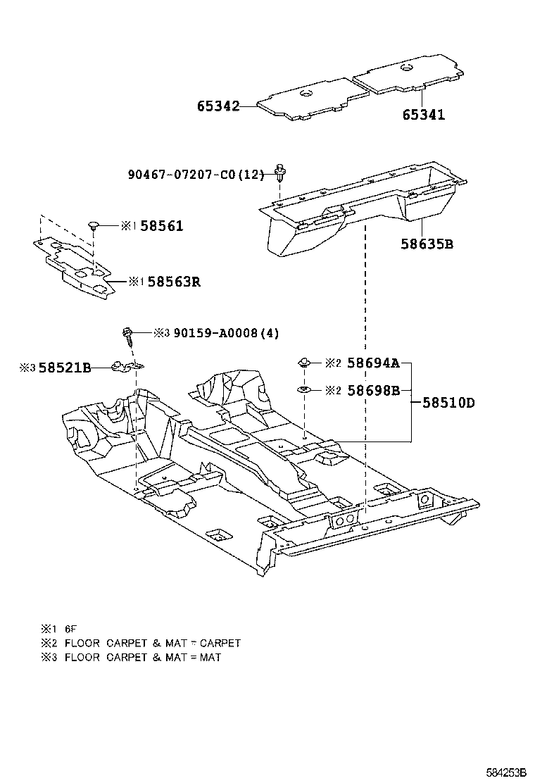  TACOMA |  FLOOR MAT SILENCER PAD