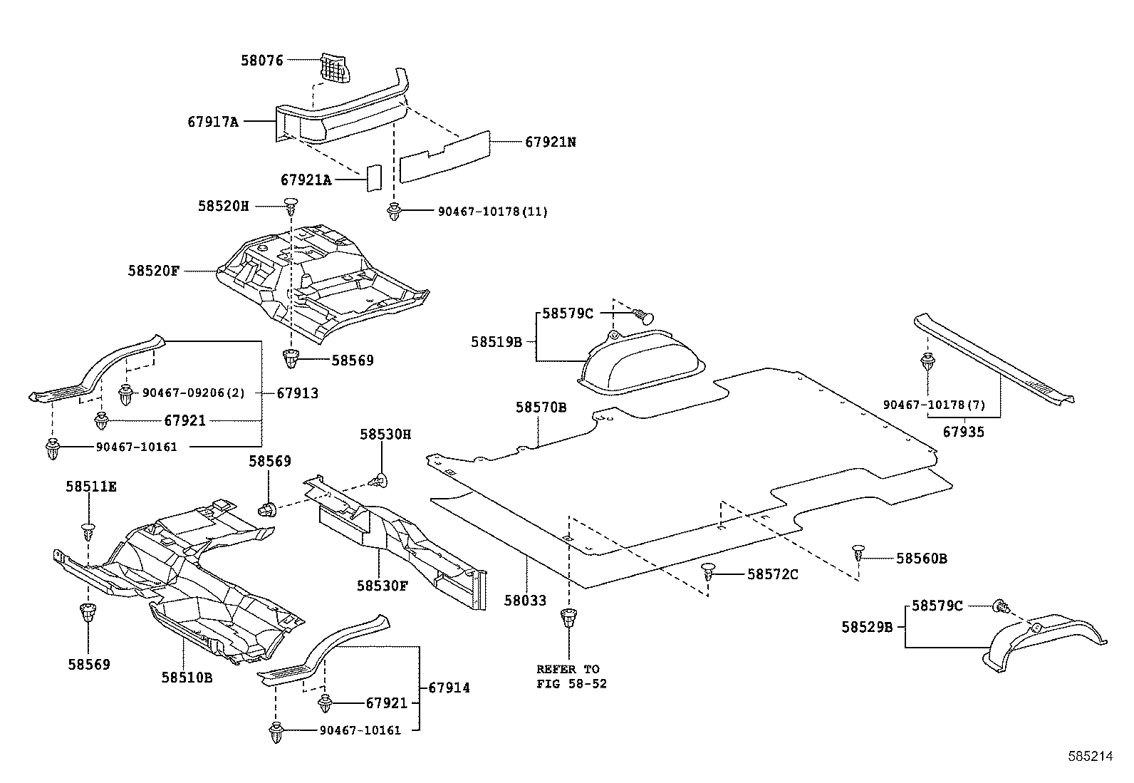  HIACE |  FLOOR MAT SILENCER PAD