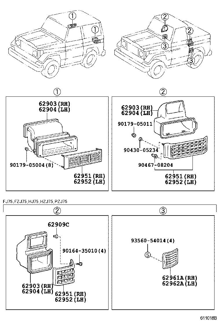  LAND CRUISER 70 |  REAR VENTILATOR ROOF VENTILATOR