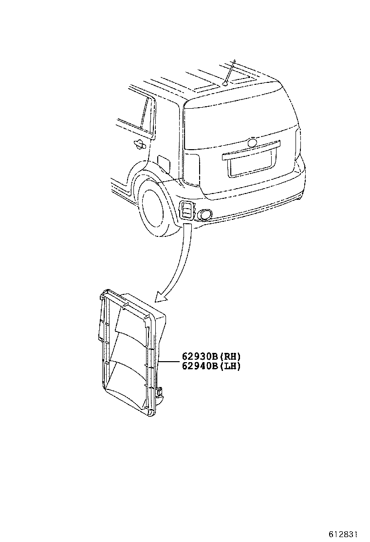  SCION XB |  ROOF SIDE VENTILATOR