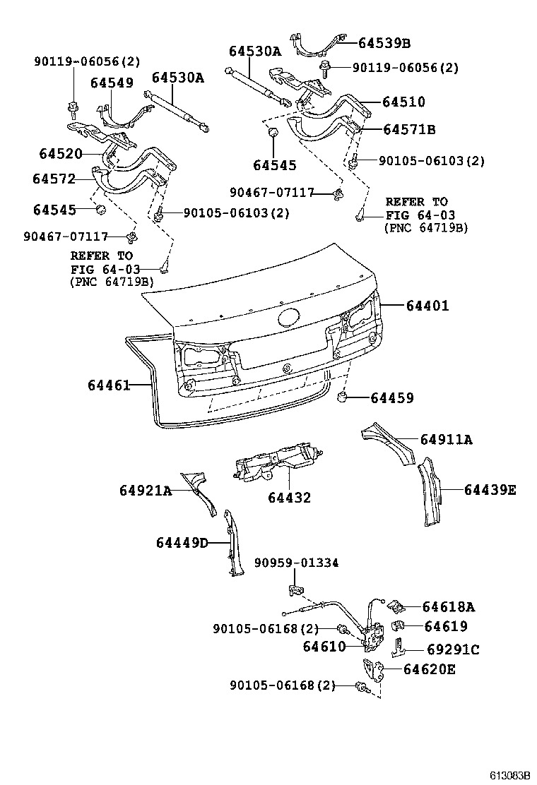  IS F |  LUGGAGE COMPARTMENT DOOR LOCK