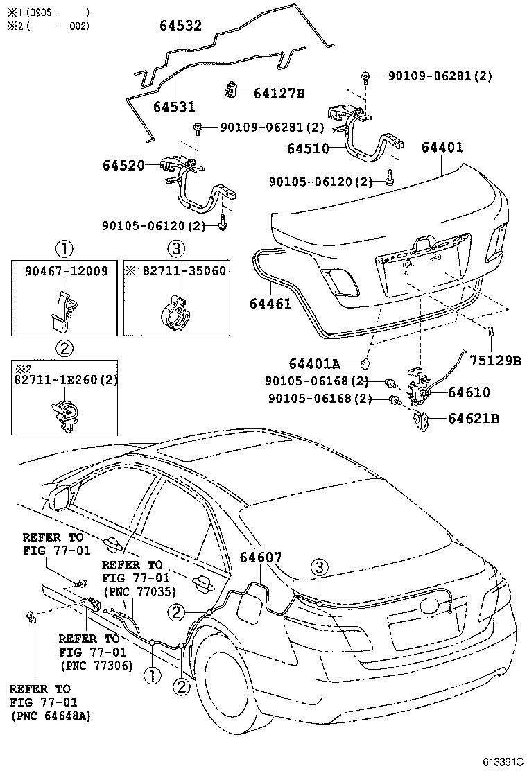  CAMRY JPP |  LUGGAGE COMPARTMENT DOOR LOCK