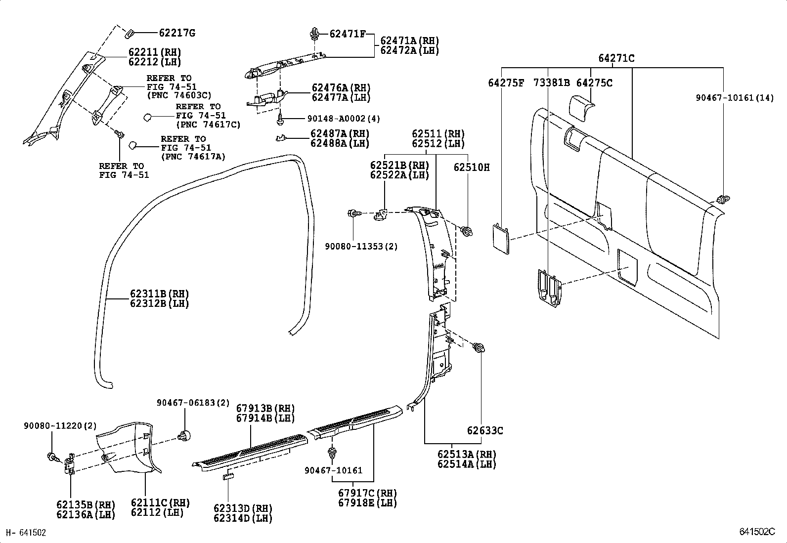  TACOMA |  INSIDE TRIM BOARD