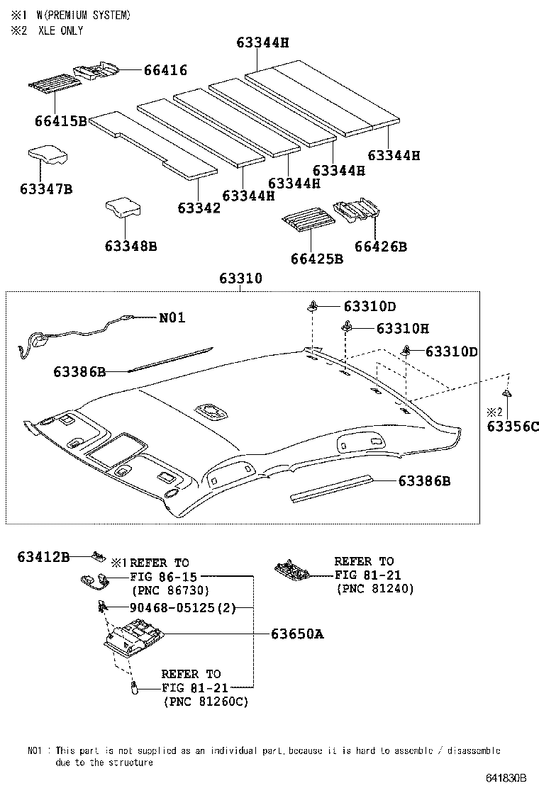  CAMRY JPP |  ROOF HEADLINING SILENCER PAD