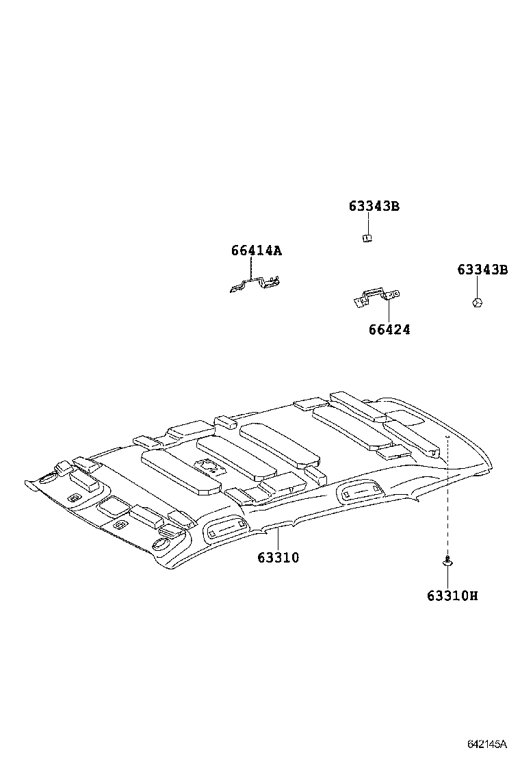  SCION XD |  ROOF HEADLINING SILENCER PAD