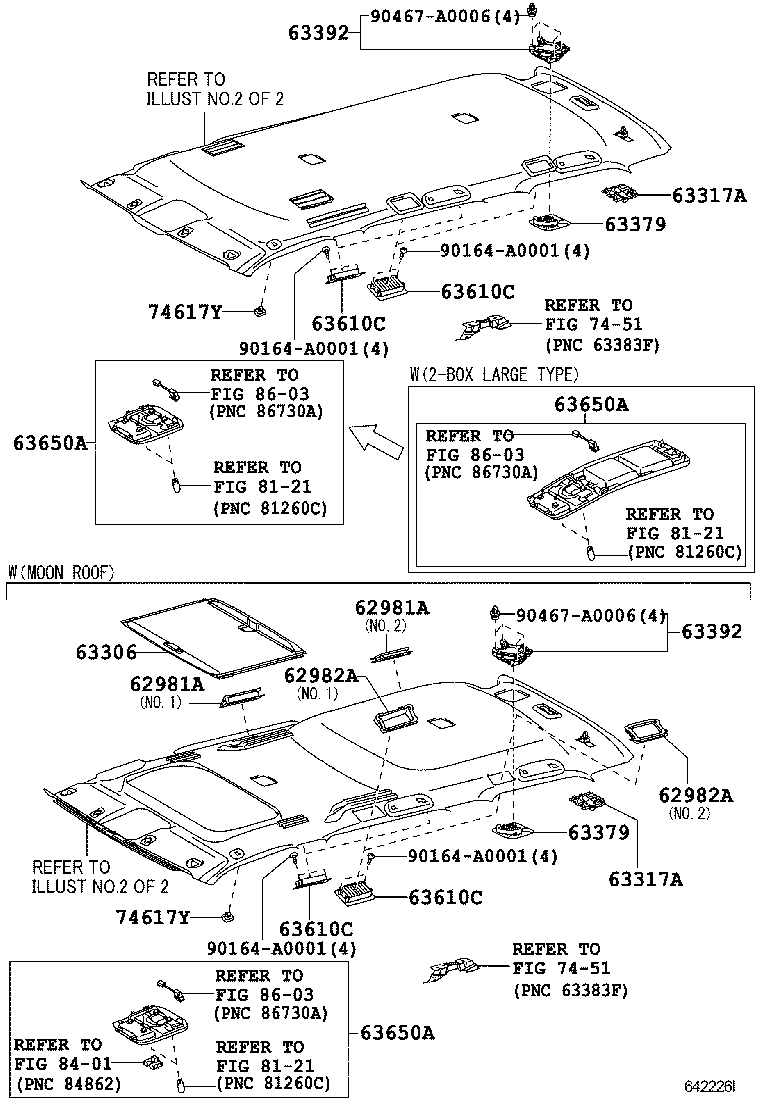  SEQUOIA |  ROOF HEADLINING SILENCER PAD