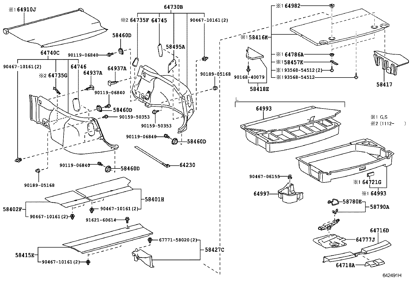 PRIUS |  DECK BOARD DECK TRIM COVER