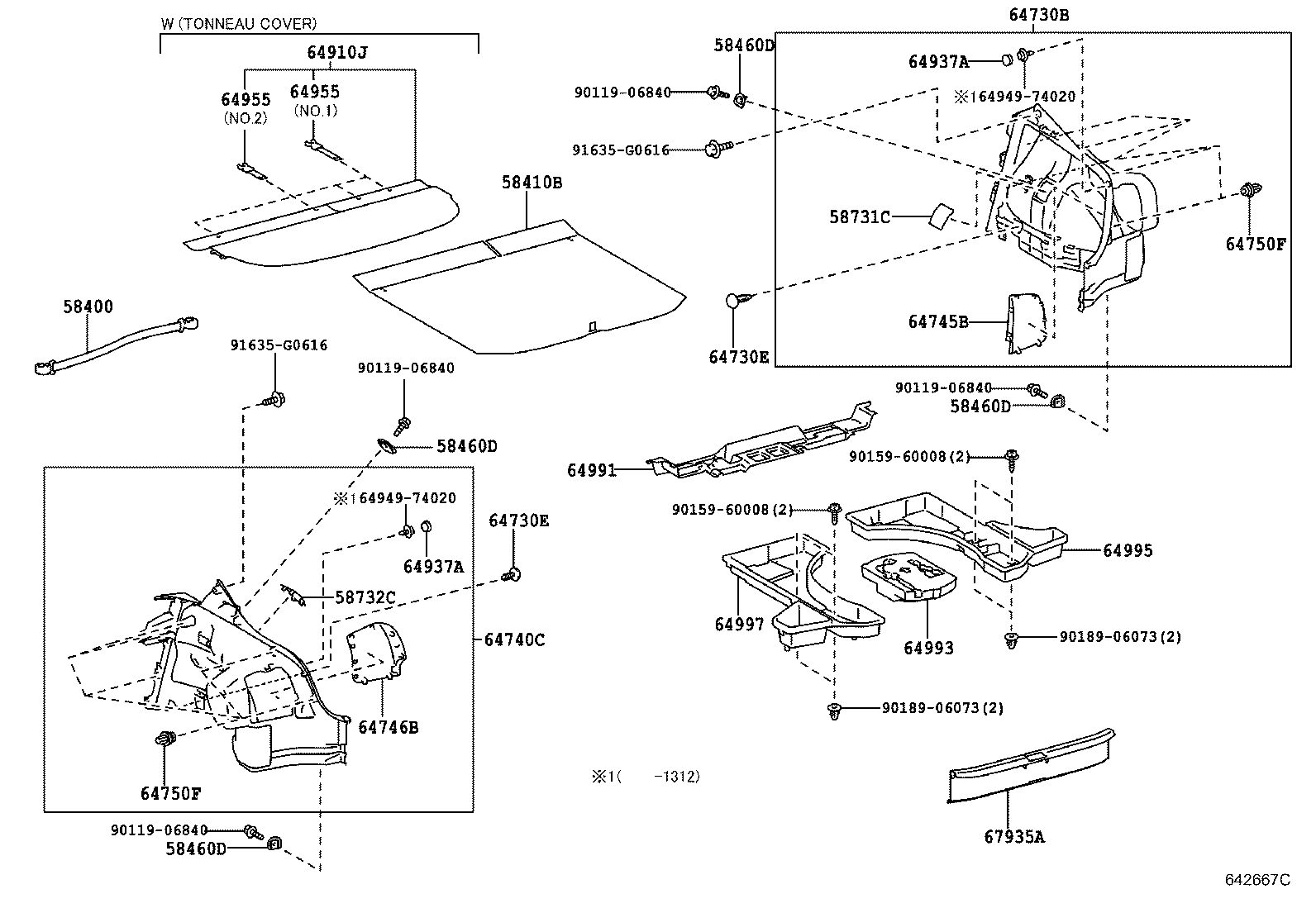  SCION TC |  DECK BOARD DECK TRIM COVER