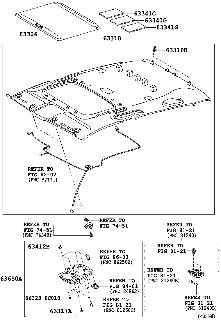  TUNDRA |  ROOF HEADLINING SILENCER PAD