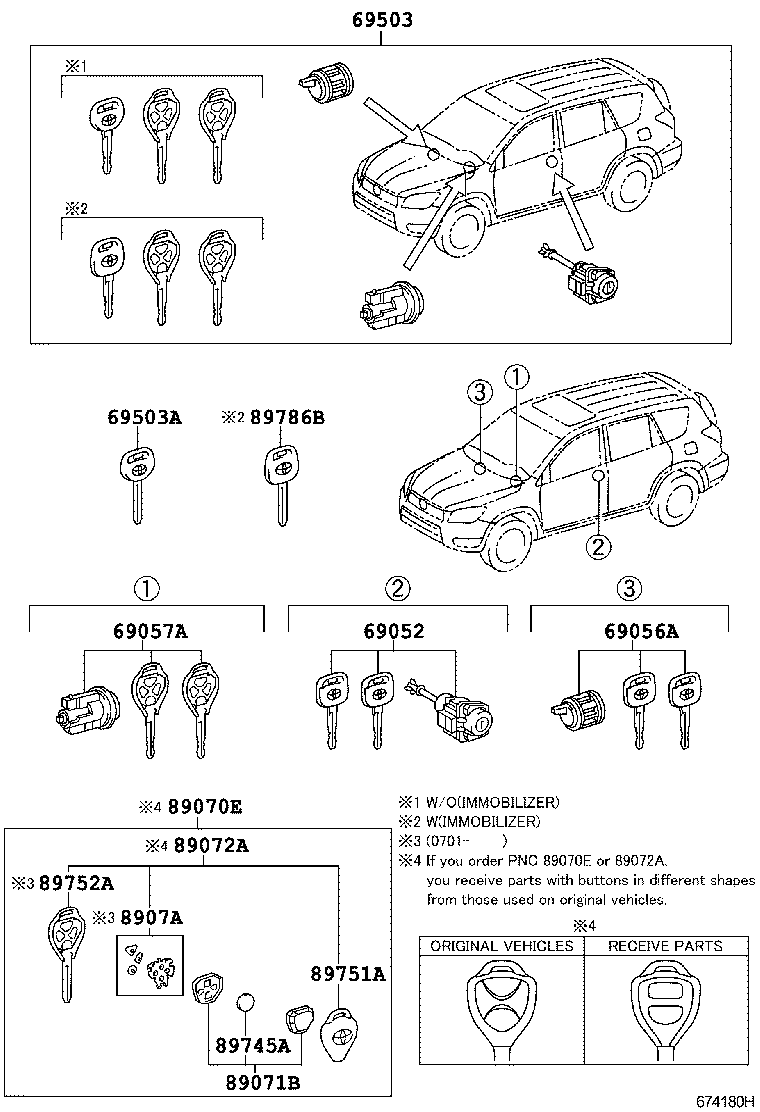  RAV4 JPP |  LOCK CYLINDER SET