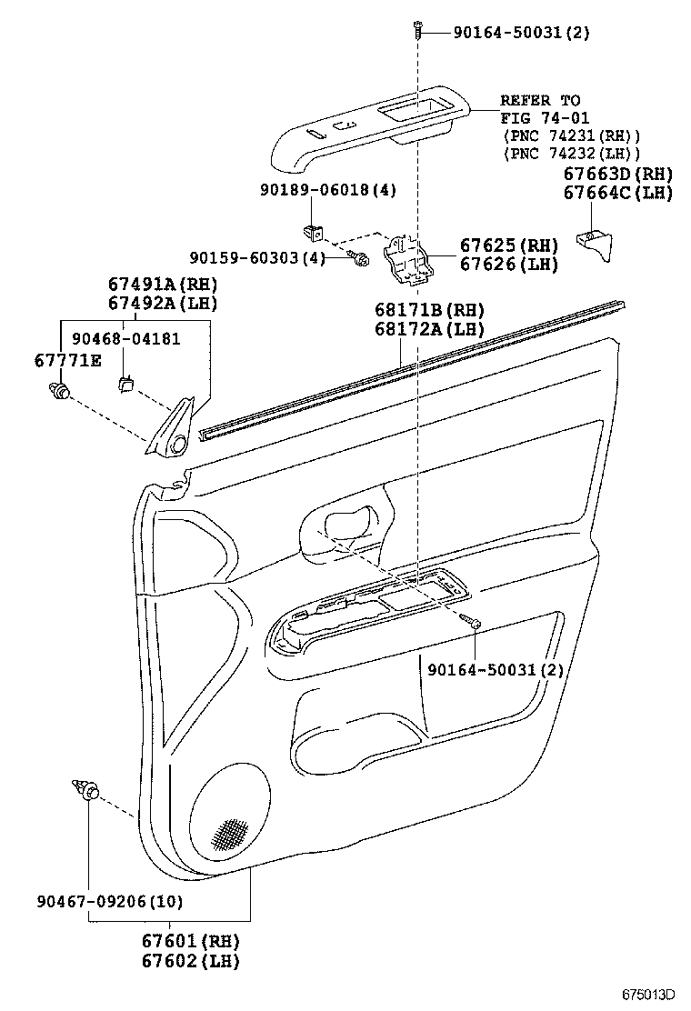  SCION XB |  FRONT DOOR PANEL GLASS