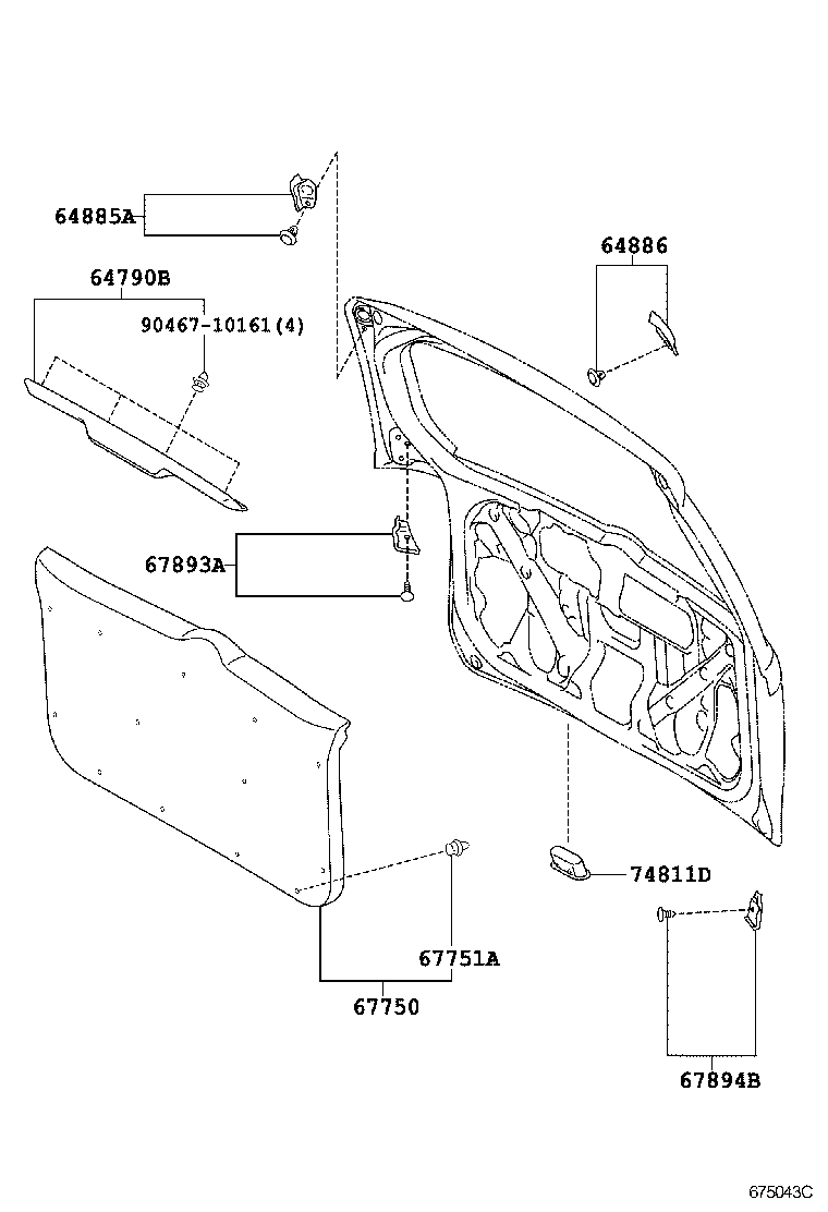  SCION XB |  BACK DOOR PANEL GLASS