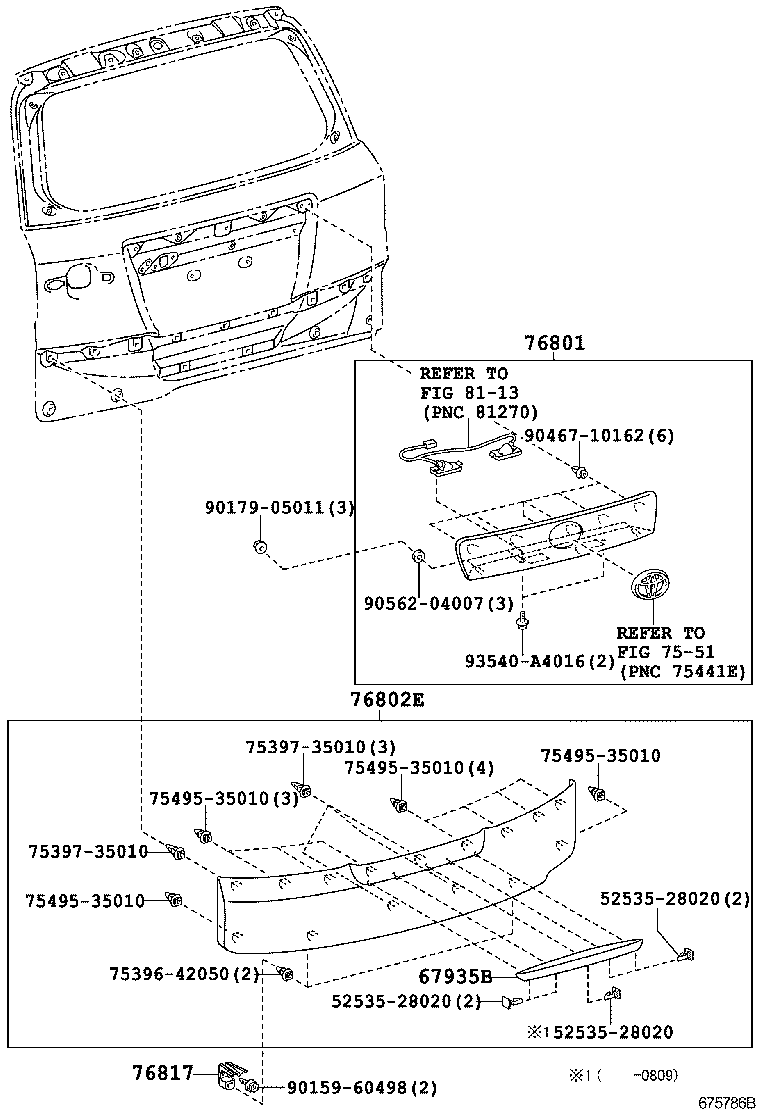 RAV4 JPP |  BACK DOOR PANEL GLASS