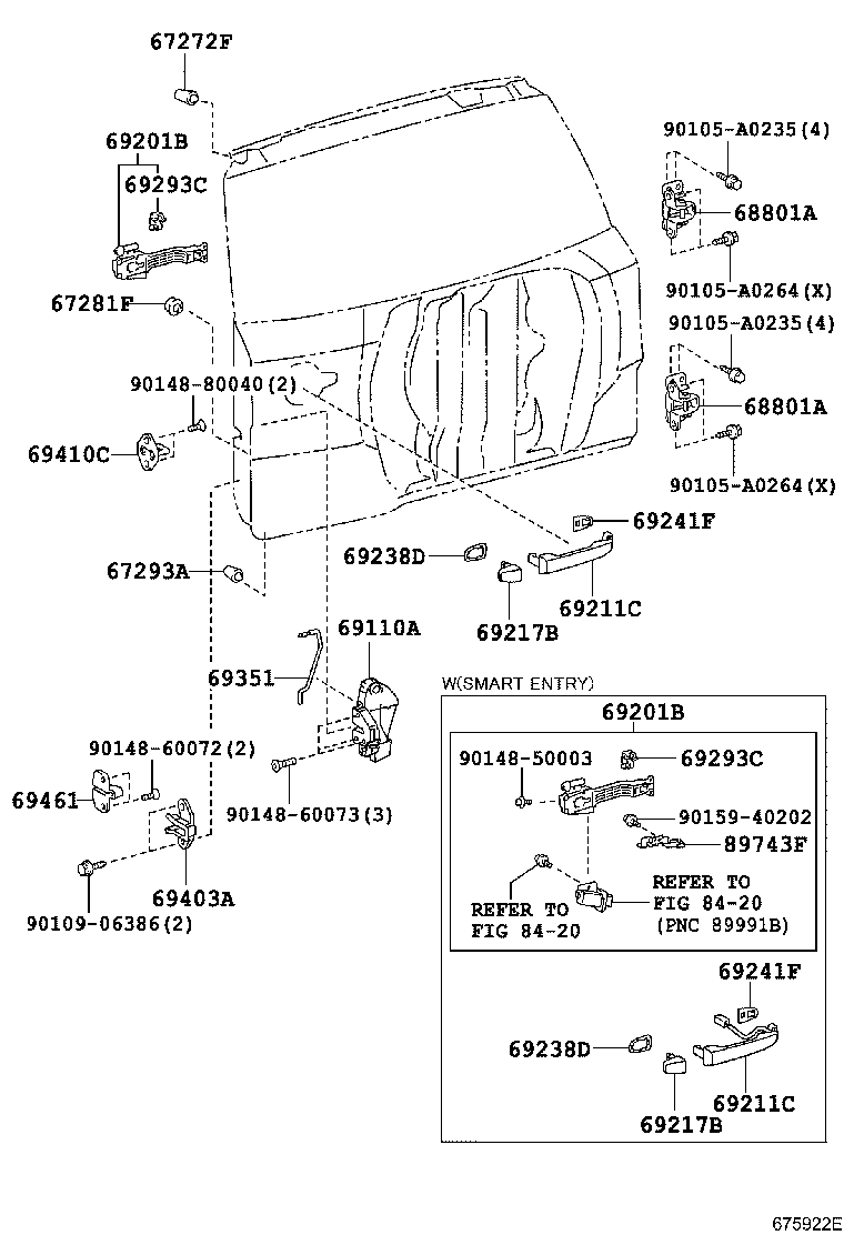  RAV4 NAP |  BACK DOOR LOCK HINGE
