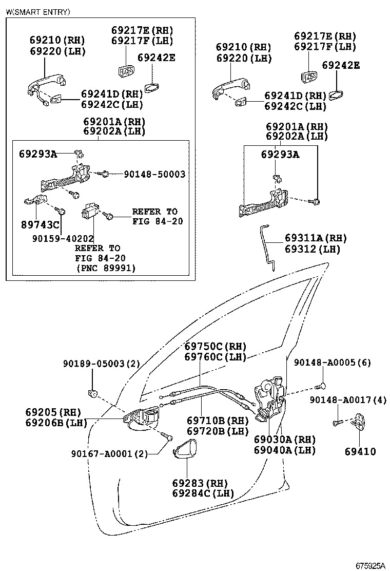  RAV4 NAP |  FRONT DOOR LOCK HANDLE
