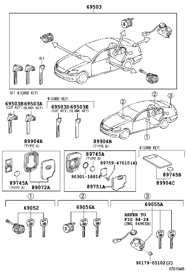  GS30 35 43 460 |  LOCK CYLINDER SET