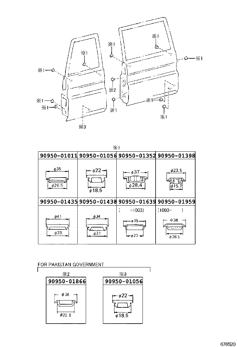  LAND CRUISER 70 |  BACK DOOR PANEL GLASS
