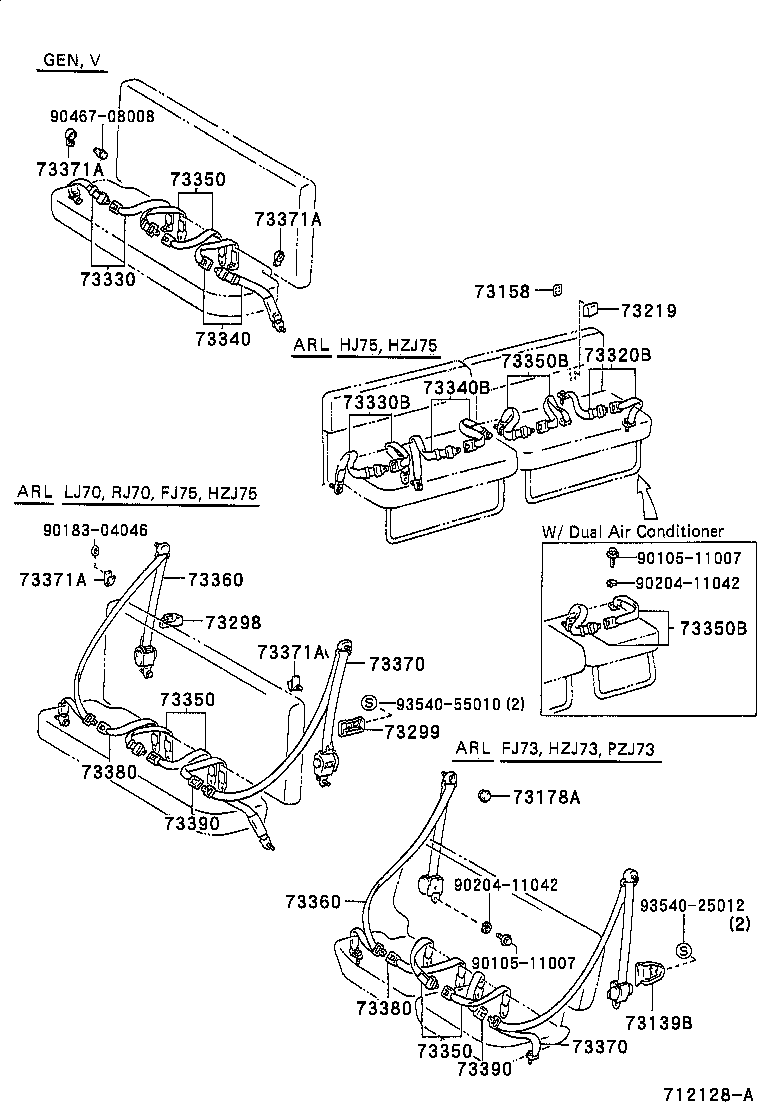  LAND CRUISER 70 |  SEAT BELT