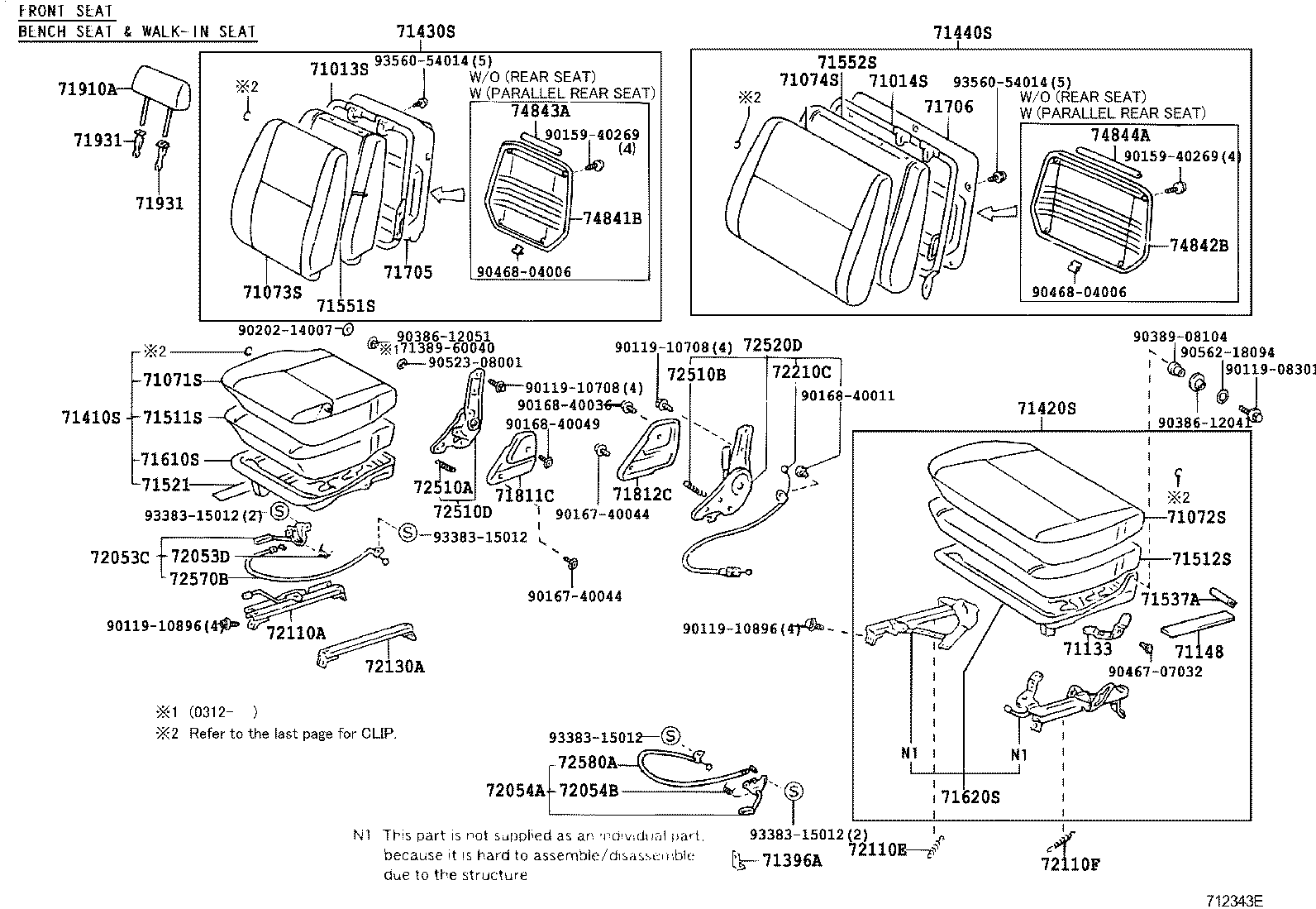  LAND CRUISER 70 |  SEAT SEAT TRACK