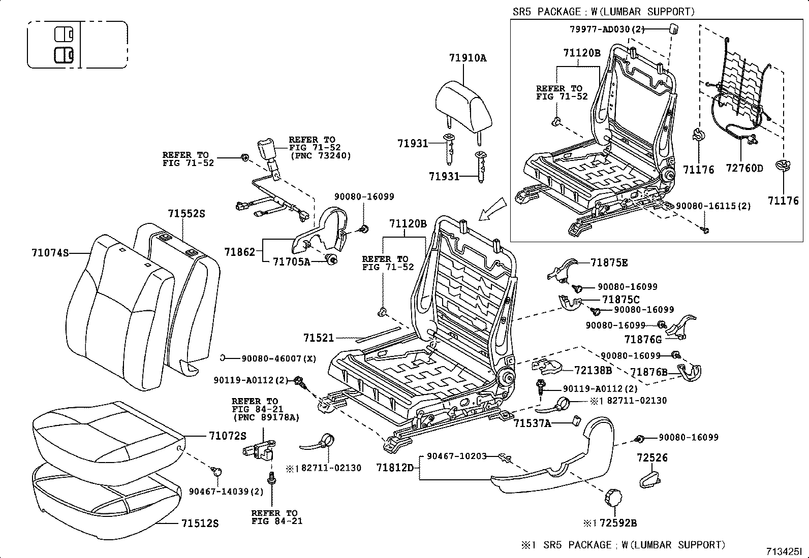  TACOMA |  SEAT SEAT TRACK