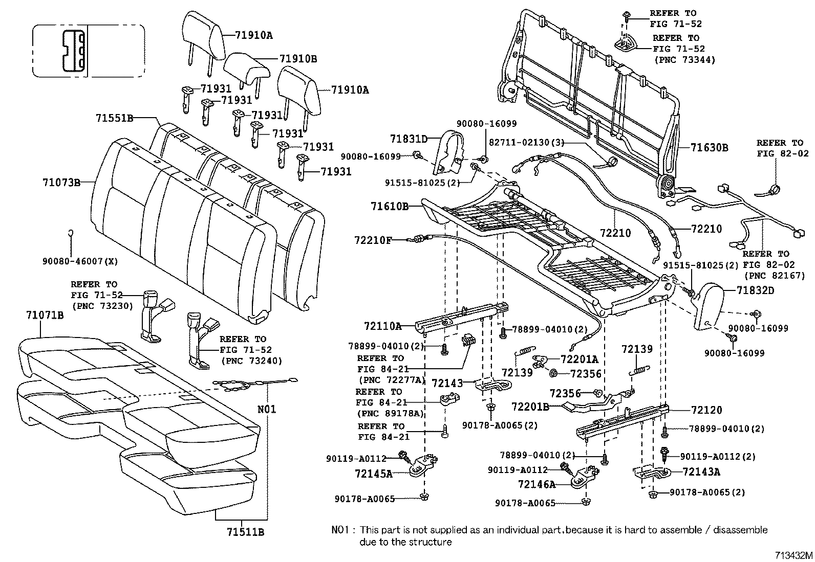  TACOMA |  SEAT SEAT TRACK
