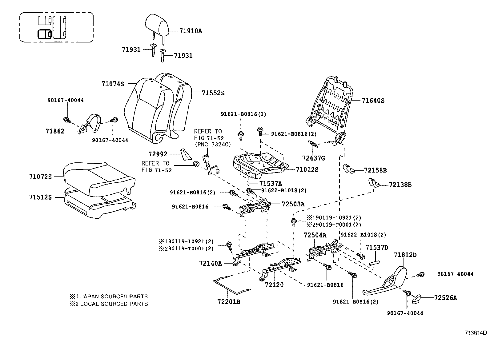  HILUX |  SEAT SEAT TRACK