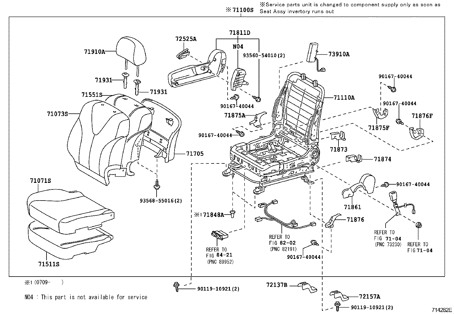  CAMRY JPP |  FRONT SEAT SEAT TRACK