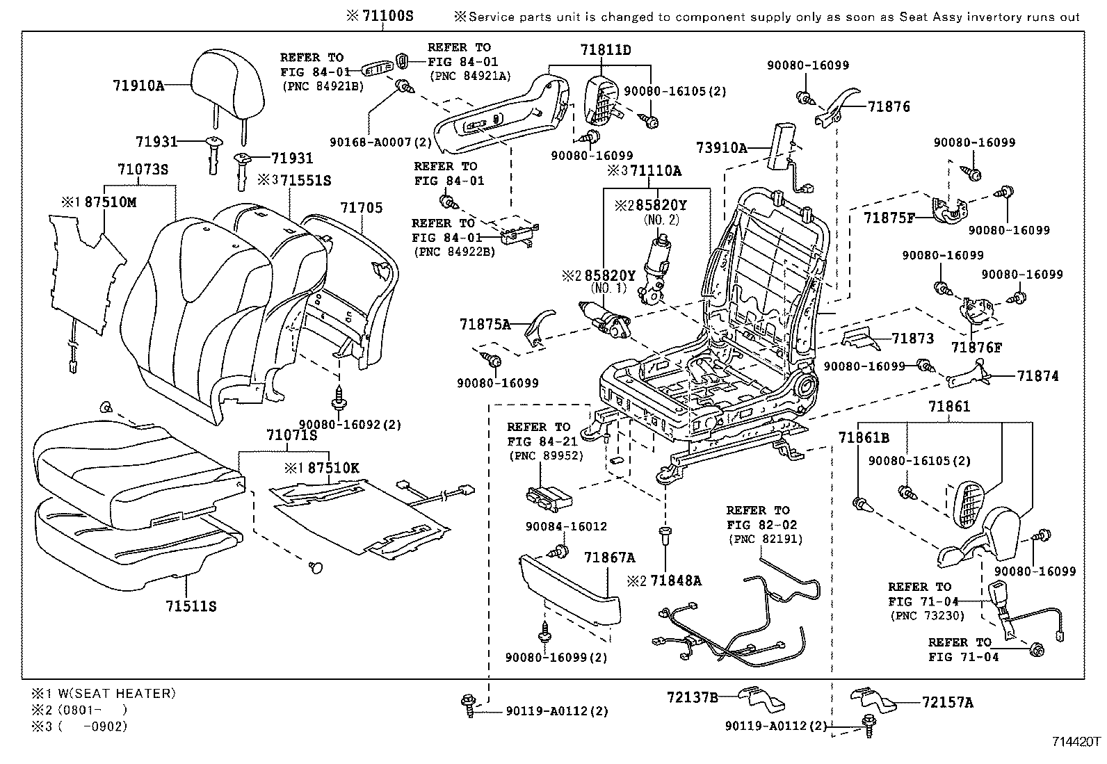 CAMRY HV NAP |  FRONT SEAT SEAT TRACK