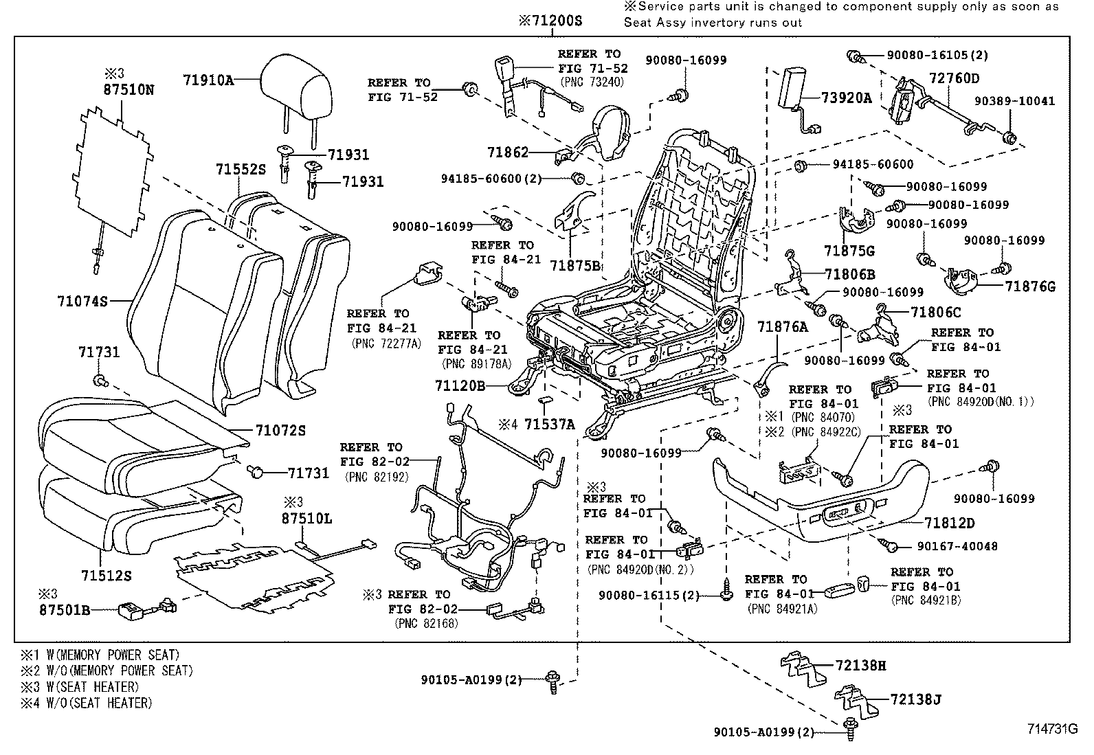  TUNDRA |  SEAT SEAT TRACK