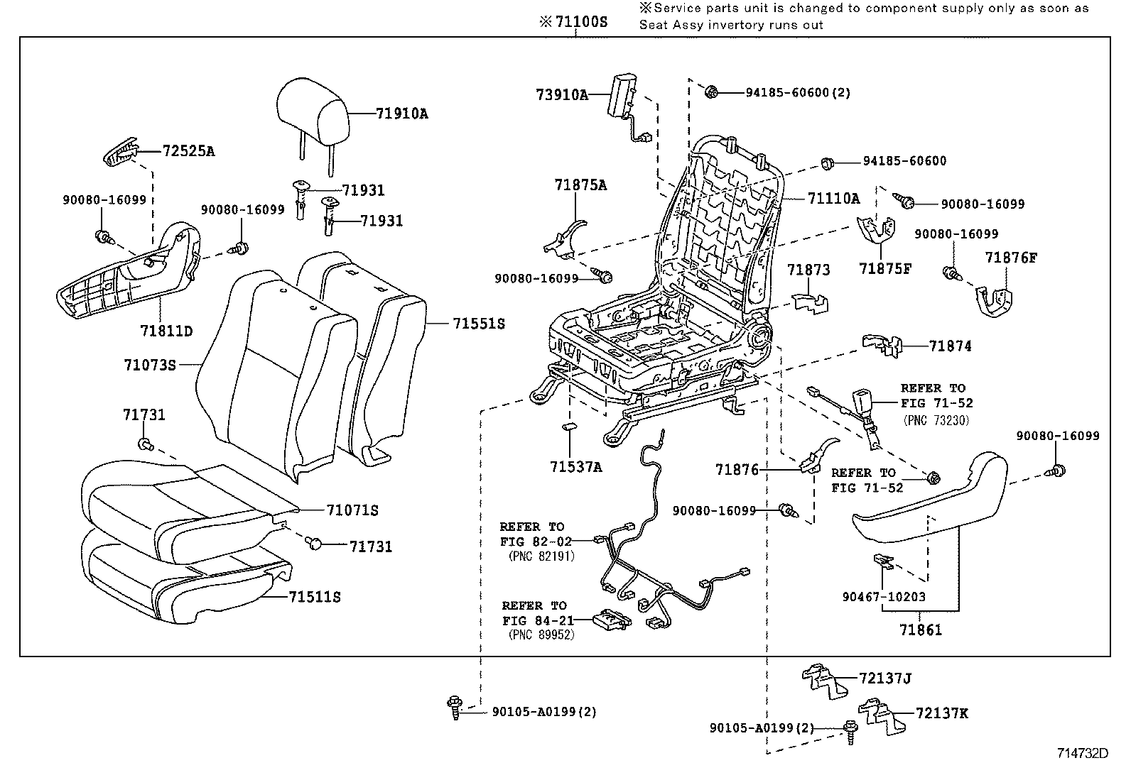  TUNDRA |  SEAT SEAT TRACK