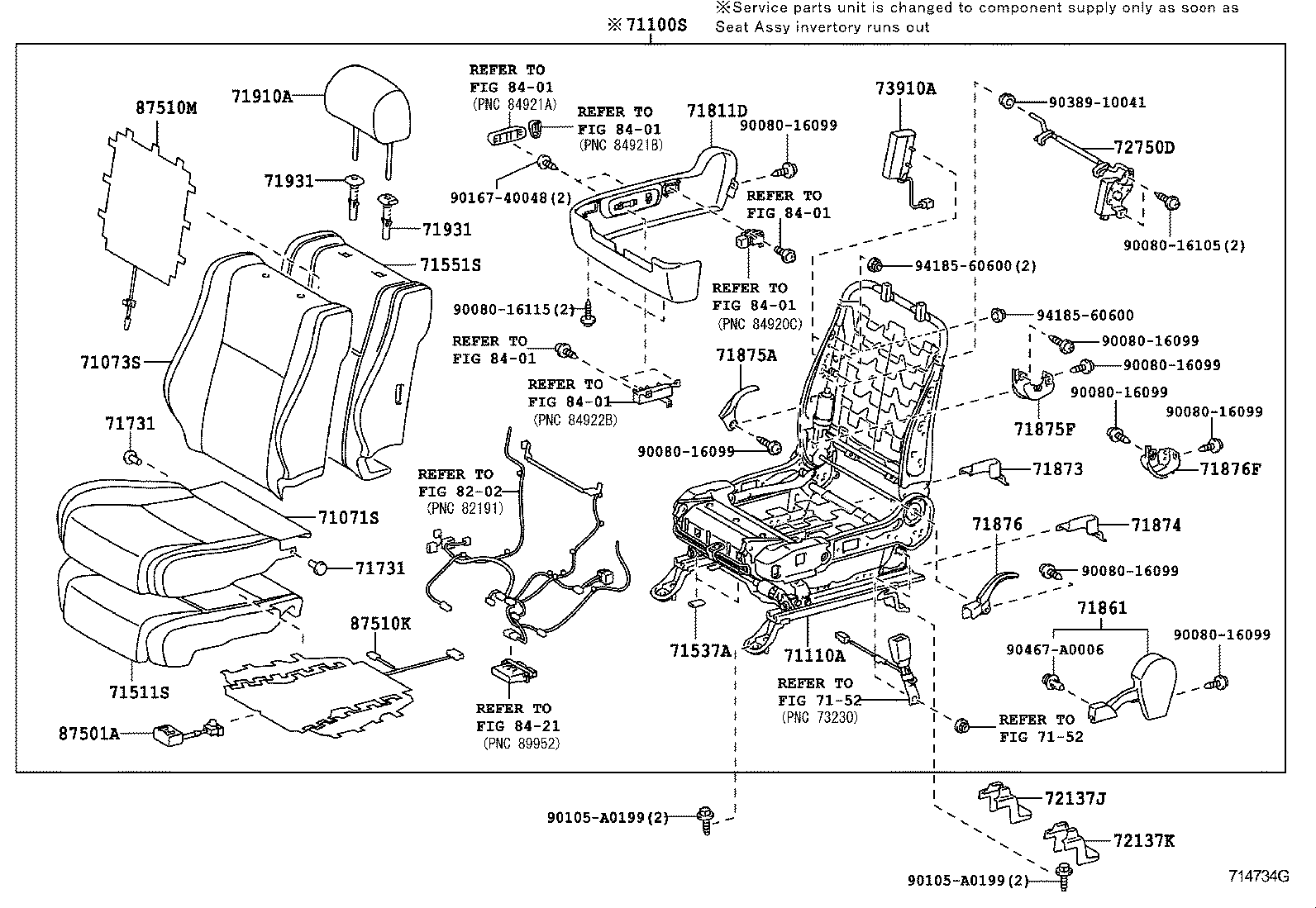  TUNDRA |  SEAT SEAT TRACK