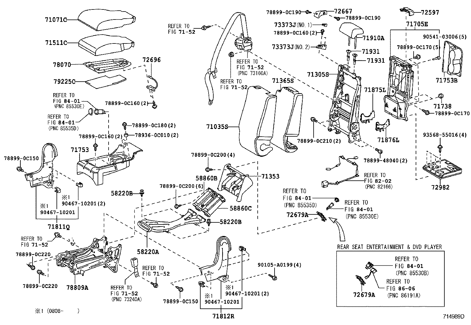  TUNDRA |  SEAT SEAT TRACK