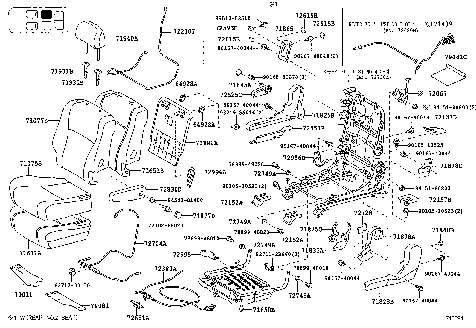  HIGHLANDER JPP |  REAR SEAT SEAT TRACK