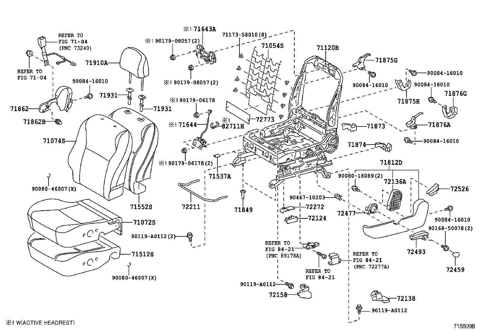  MATRIX |  FRONT SEAT SEAT TRACK